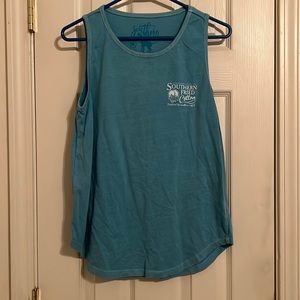 Southern Fried Cotton blue tank top size M